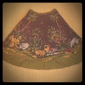 Multicolored Midi Skirt